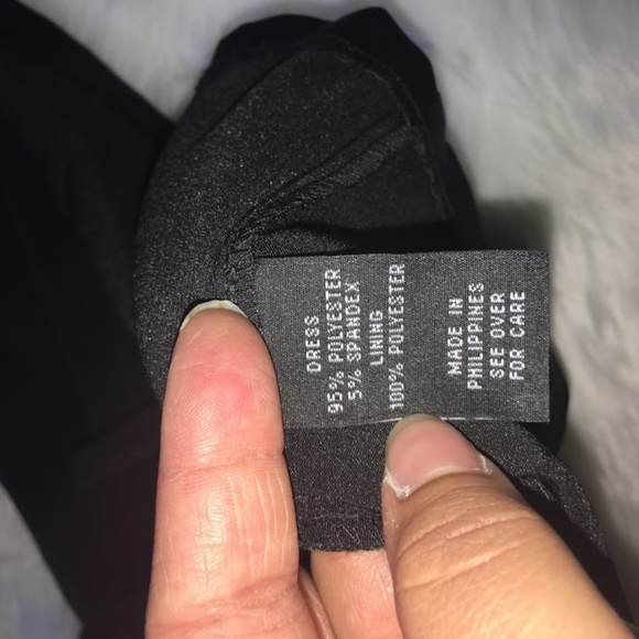 BCX Black Solid Satin Formal  Dress - Picture 6 of 8